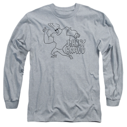 Johnny Bravo Jb Line Art Men's Long Sleeve T-Shirt Men's Long Sleeve T-Shirt Johnny Bravo   