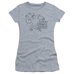 Johnny Bravo Jb Line Art Juniors T-Shirt Juniors T-Shirt Johnny Bravo   