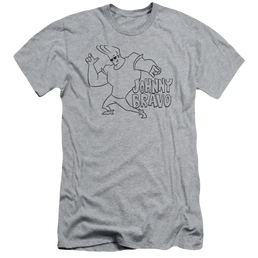 Johnny Bravo Jb Line Art Men's Slim Fit T-Shirt Men's Slim Fit T-Shirt Johnny Bravo   