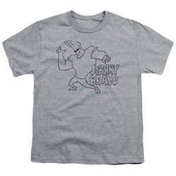 Johnny Bravo Jb Line Art - Youth T-Shirt Youth T-Shirt (Ages 8-12) Johnny Bravo   