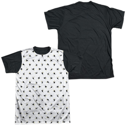 Johnny Bravo Bravo All Over Men's Black Back T-Shirt Men's Black Back T-Shirt Johnny Bravo   