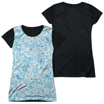 Foster's Home for Imaginary Friends Character Sketches - Juniors Black Back T-Shirt Juniors Black Back T-Shirt Foster's Home for Imaginary Friends   
