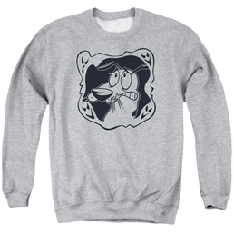 Courage The Cowardly Dog Ghost Frame - Men's Crewneck Sweatshirt Men's Crewneck Sweatshirt Courage the Cowardly Dog   