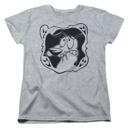 Courage The Cowardly Dog Ghost Frame - Women's T-Shirt Women's T-Shirt Courage the Cowardly Dog   
