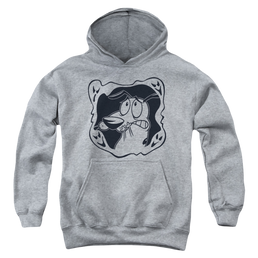 Courage the Cowardly Dog Ghost Frame - Youth Hoodie Youth Hoodie (Ages 8-12) Courage the Cowardly Dog   