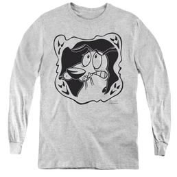 Courage the Cowardly Dog Ghost Frame - Youth Long Sleeve T-Shirt Youth Long Sleeve T-Shirt Courage the Cowardly Dog   