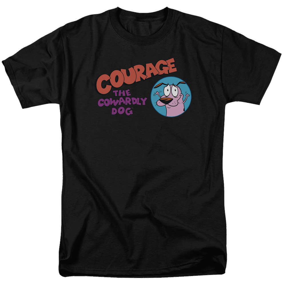 Courage The Cowardly Dog Courage Logo - Men's Regular Fit T-Shirt Men's Regular Fit T-Shirt Courage the Cowardly Dog   