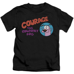 Courage the Cowardly Dog Courage Logo - Kid's T-Shirt Kid's T-Shirt (Ages 4-7) Courage the Cowardly Dog   