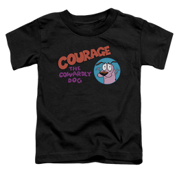 Courage the Cowardly Dog Courage Logo - Toddler T-Shirt Toddler T-Shirt Courage the Cowardly Dog   