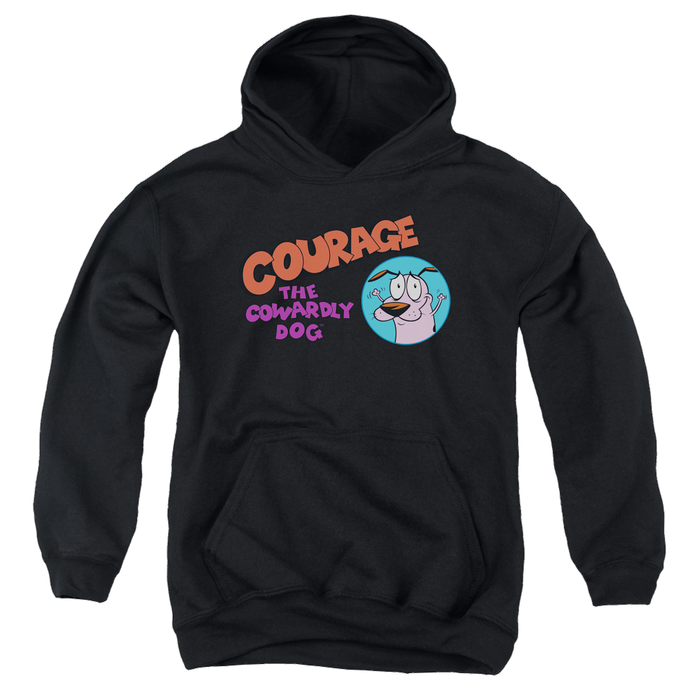 Courage the Cowardly Dog Courage Logo - Youth Hoodie Youth Hoodie (Ages 8-12) Courage the Cowardly Dog   