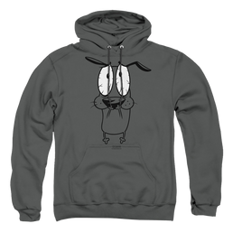Courage The Cowardly Dog Scared - Pullover Hoodie Pullover Hoodie Courage the Cowardly Dog   