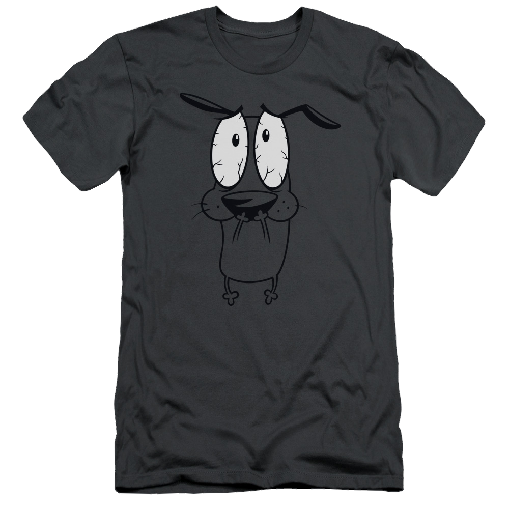 Courage The Cowardly Dog Scared - Men's Slim Fit T-Shirt Men's Slim Fit T-Shirt Courage the Cowardly Dog   