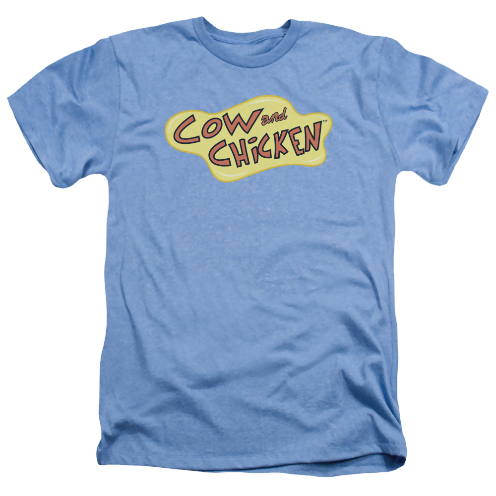 Cow and Chicken Cow Chicken Logo - Men's Heather T-Shirt Men's Heather T-Shirt Cow and Chicken   