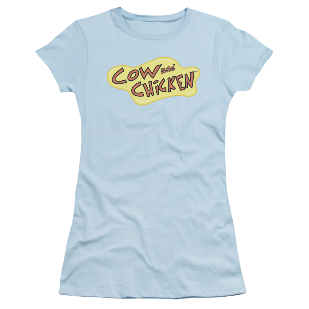 Cow and Chicken Cow Chicken Logo - Juniors T-Shirt Juniors T-Shirt Cow and Chicken   