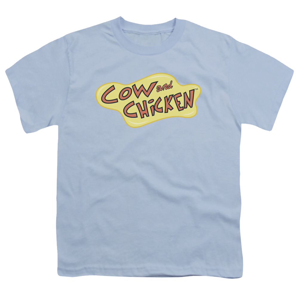 Cow & Chicken Cow Chicken Logo - Youth T-Shirt Youth T-Shirt (Ages 8-12) Cow and Chicken   