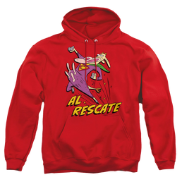 Cow and Chicken Al Rescate - Pullover Hoodie Pullover Hoodie Cow and Chicken   
