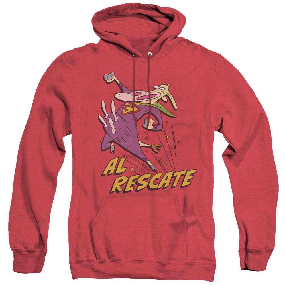 Cow & Chicken Al Rescate - Heather Pullover Hoodie Heather Pullover Hoodie Cow and Chicken   