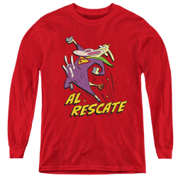 Cow & Chicken Al Rescate - Youth Long Sleeve T-Shirt Youth Long Sleeve T-Shirt Cow and Chicken   