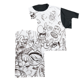 Grim Adventures of Billy & Mandy, The Brawl - Men's Black Back T-Shirt Men's Black Back T-Shirt The Grim Adventures of Billy & Mandy   