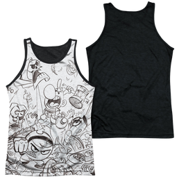 Grim Adventures of Billy & Mandy, The Brawl - Men's Black Back Tank Top Men's Black Back Tank The Grim Adventures of Billy & Mandy   