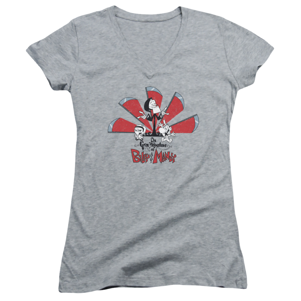 Grim Adventures of Billy & Mandy, The Grim Adventures - Juniors V-Neck T-Shirt Juniors V-Neck T-Shirt The Grim Adventures of Billy & Mandy   