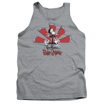 Athletic heather men's tank with The Grim Adventures of Billy & Mandy Grim Adventures graphic