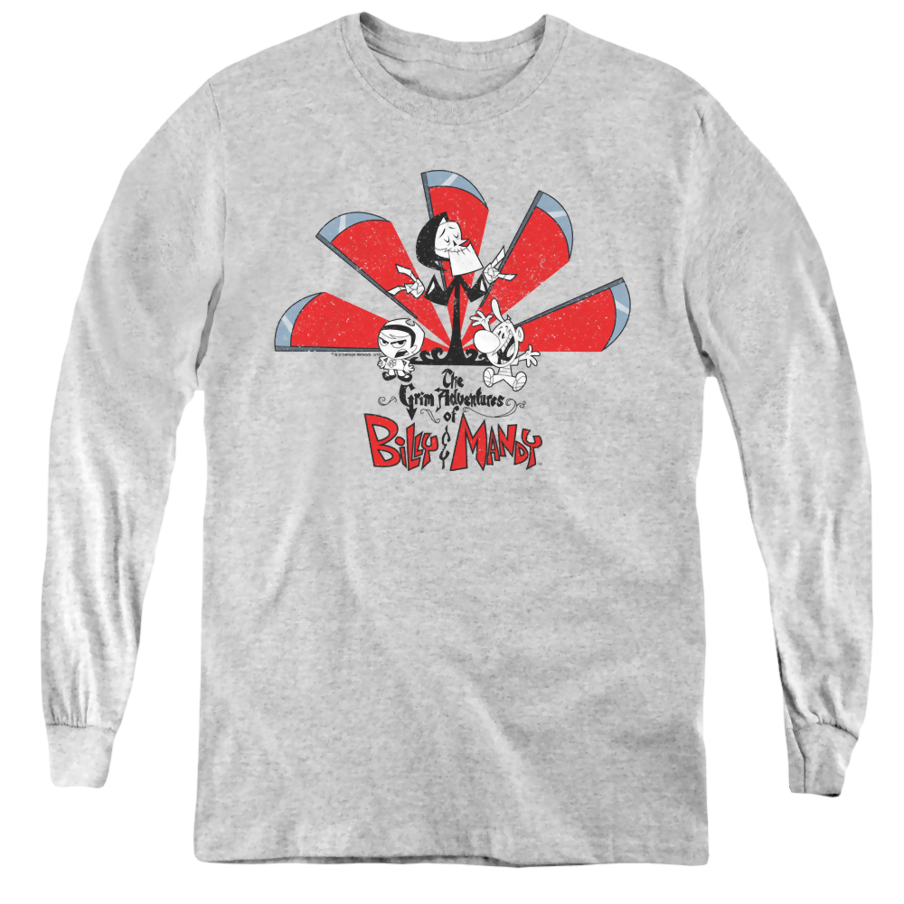 Grim Adventures of Billy & Mandy, Grim - Youth Long Sleeve T-Shirt Youth Long Sleeve T-Shirt The Grim Adventures of Billy & Mandy   
