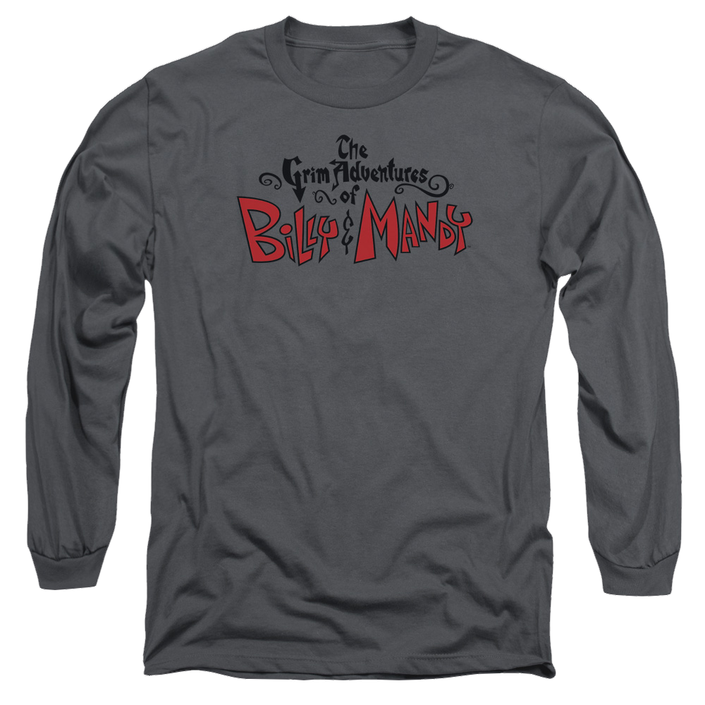 Grim Adventures of Billy & Mandy, The Grim  Logo - Men's Long Sleeve T-Shirt Men's Long Sleeve T-Shirt The Grim Adventures of Billy & Mandy   
