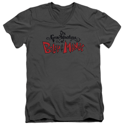 Grim Adventures of Billy & Mandy, The Grim  Logo - Men's V-Neck T-Shirt Men's V-Neck T-Shirt The Grim Adventures of Billy & Mandy   