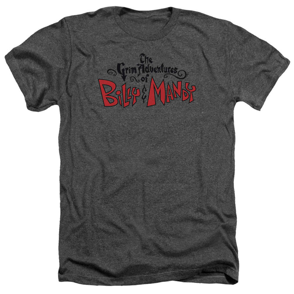 Grim Adventures of Billy & Mandy, The Grim  Logo - Men's Heather T-Shirt Men's Heather T-Shirt The Grim Adventures of Billy & Mandy   