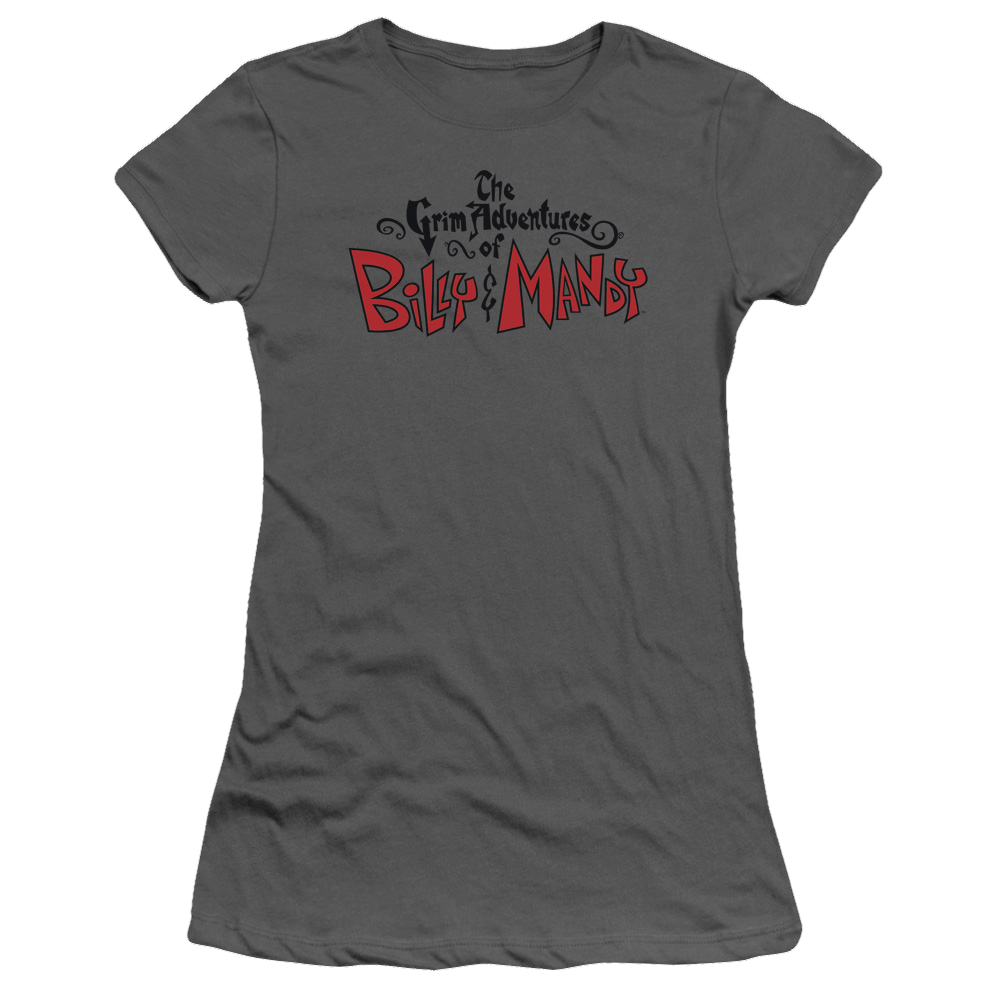 Grim Adventures of Billy & Mandy, The Grim  Logo - Juniors T-Shirt Juniors T-Shirt The Grim Adventures of Billy & Mandy   