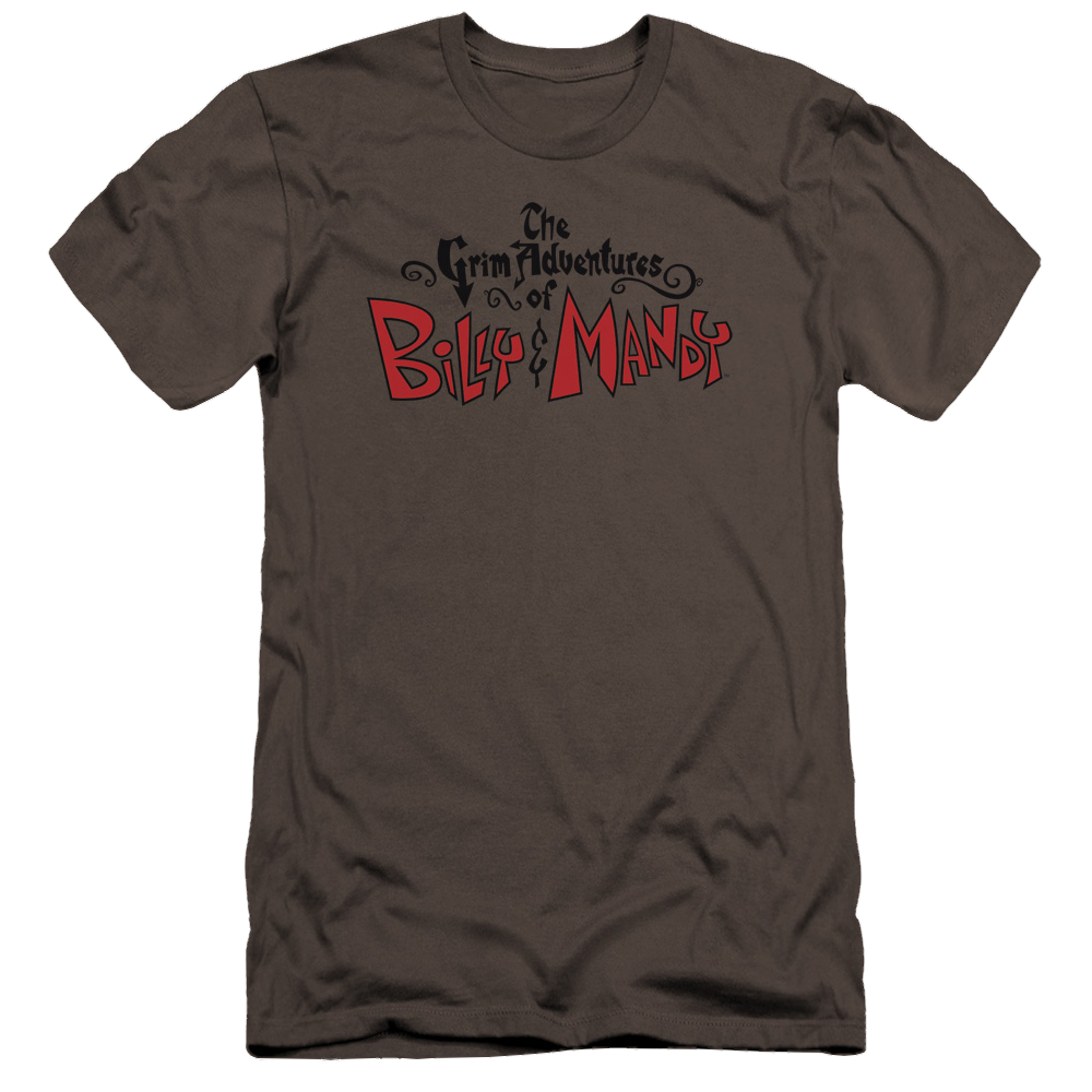 Grim Adventures of Billy & Mandy, The Grim  Logo - Men's Premium Slim Fit T-Shirt Men's Premium Slim Fit T-Shirt The Grim Adventures of Billy & Mandy   