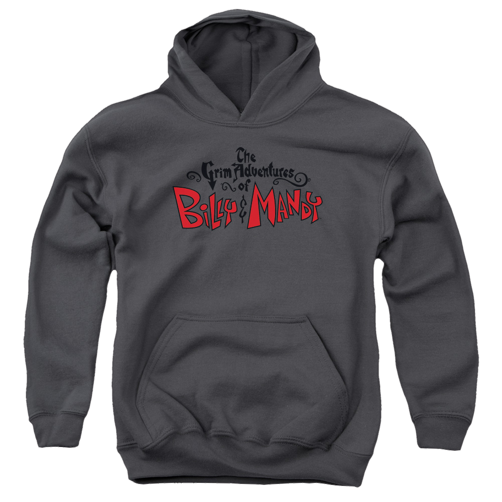 Grim Adventures of Billy & Mandy, The Grim  Logo - Youth Hoodie Youth Hoodie (Ages 8-12) The Grim Adventures of Billy & Mandy   