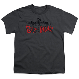 Grim Adventures of Billy & Mandy, The Grim  Logo - Youth T-Shirt Youth T-Shirt (Ages 8-12) The Grim Adventures of Billy & Mandy   
