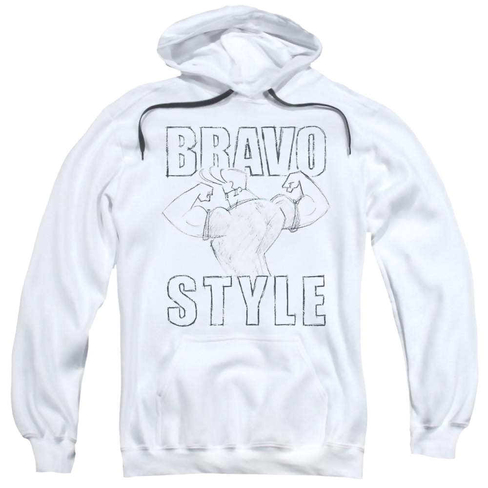 Johnny Bravo Bravo Style Pullover Hoodie Pullover Hoodie Johnny Bravo   