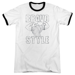 Johnny Bravo Bravo Style Men's Ringer T-Shirt Men's Ringer T-Shirt Johnny Bravo   