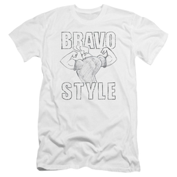 Johnny Bravo Bravo Style Men's Premium Slim Fit T-Shirt Men's Premium Slim Fit T-Shirt Johnny Bravo   