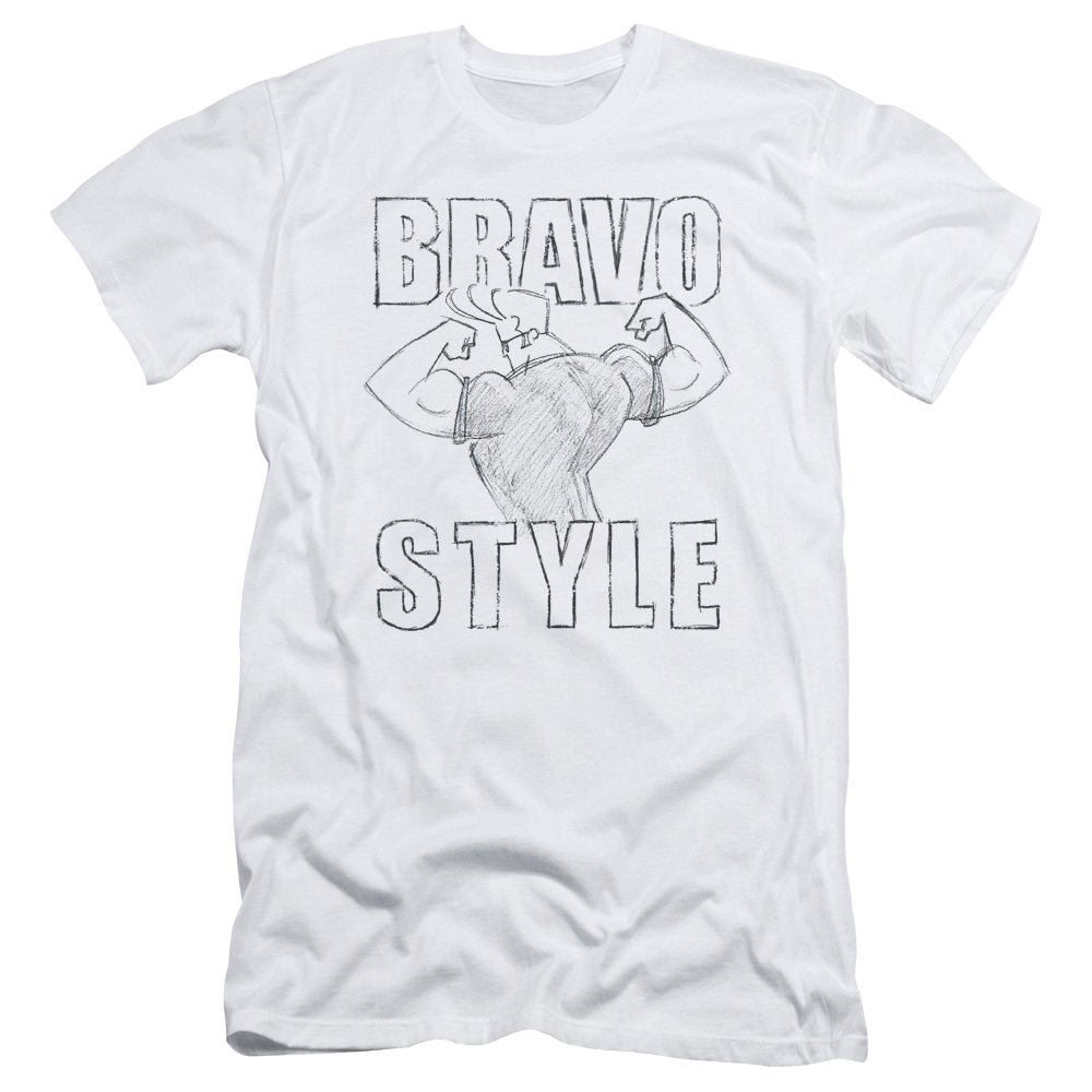 Johnny Bravo Bravo Style Men's Slim Fit T-Shirt Men's Slim Fit T-Shirt Johnny Bravo   
