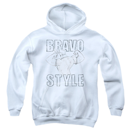 Johnny Bravo Bravo Style - Youth Hoodie Youth Hoodie (Ages 8-12) Johnny Bravo   