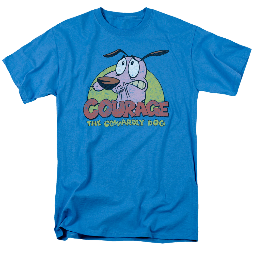 Courage the Cowardly Dog Colorful Courage - Men's Regular Fit T-Shirt Men's Regular Fit T-Shirt Courage the Cowardly Dog   