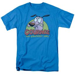 Courage the Cowardly Dog Colorful Courage - Men's Regular Fit T-Shirt Men's Regular Fit T-Shirt Courage the Cowardly Dog   