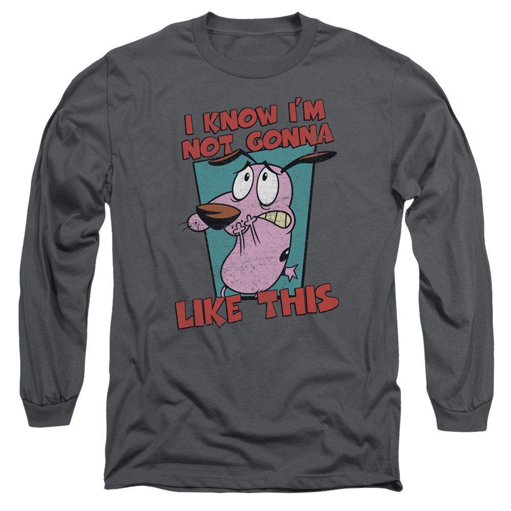 Courage The Cowardly Dog Not Gonna Like - Men's Long Sleeve T-Shirt Men's Long Sleeve T-Shirt Courage the Cowardly Dog   