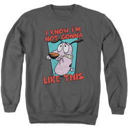 Courage The Cowardly Dog Not Gonna Like - Men's Crewneck Sweatshirt Men's Crewneck Sweatshirt Courage the Cowardly Dog   