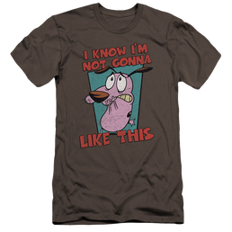Courage The Cowardly Dog Not Gonna Like Premium Adult Slim Fit T-Shirt Men's Premium Slim Fit T-Shirt Courage the Cowardly Dog   