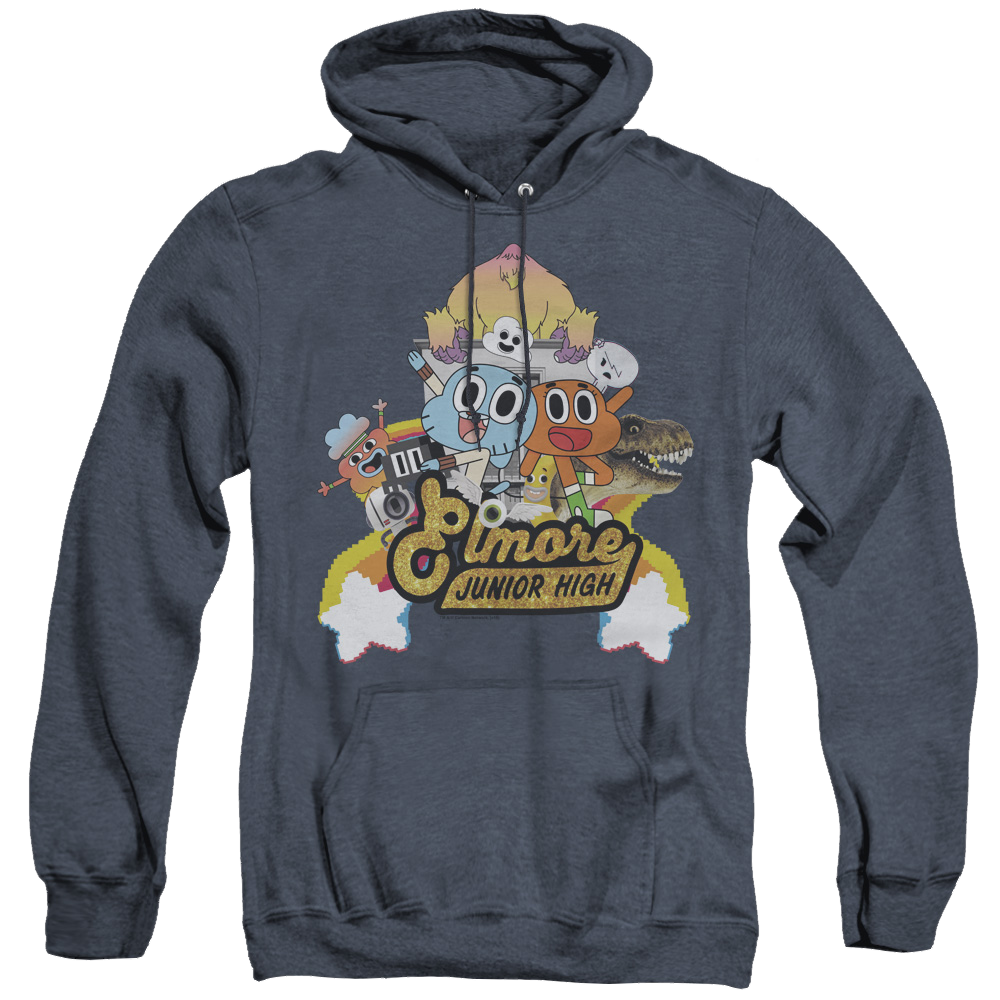 Amazing World of Gumball, The Elmore Junior High - Heather Pullover Hoodie Heather Pullover Hoodie The Amazing World Of Gumball   