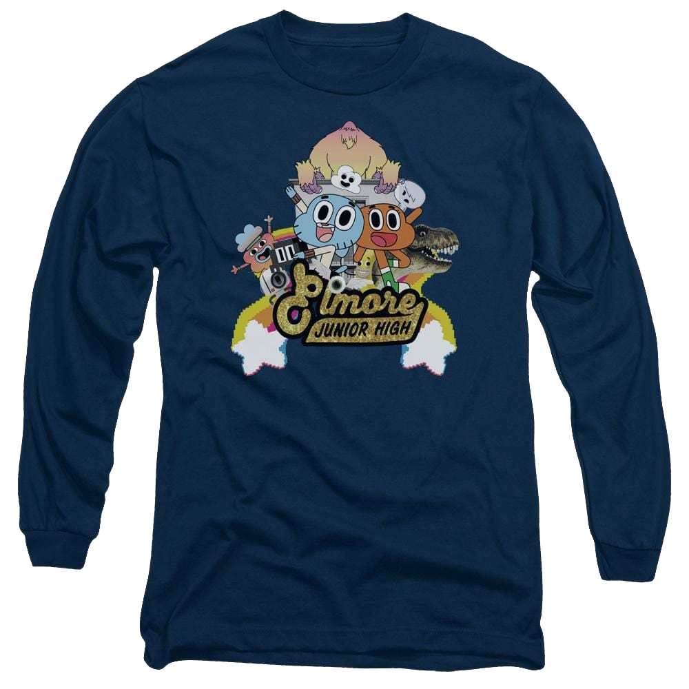 The Amazing World Of Gumball Elmore Junior High Men's Long Sleeve T-Shirt Men's Long Sleeve T-Shirt The Amazing World Of Gumball   