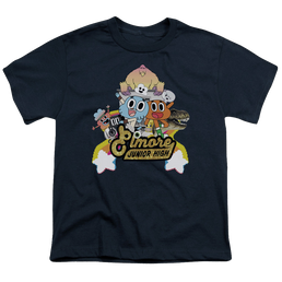 Amazing World of Gumball, The Elmore Junior High - Youth T-Shirt Youth T-Shirt (Ages 8-12) The Amazing World Of Gumball   
