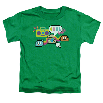 Kelly green toddler t-shirt with The Amazing World of Gumball Cool Oh Yeah graphic