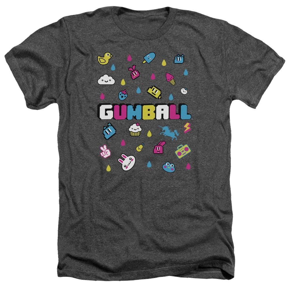 The Amazing World Of Gumball Fun Drops Men's Heather T-Shirt Men's Heather T-Shirt The Amazing World Of Gumball   
