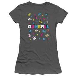 The Amazing World Of Gumball Fun Drops Juniors T-Shirt Juniors T-Shirt The Amazing World Of Gumball   
